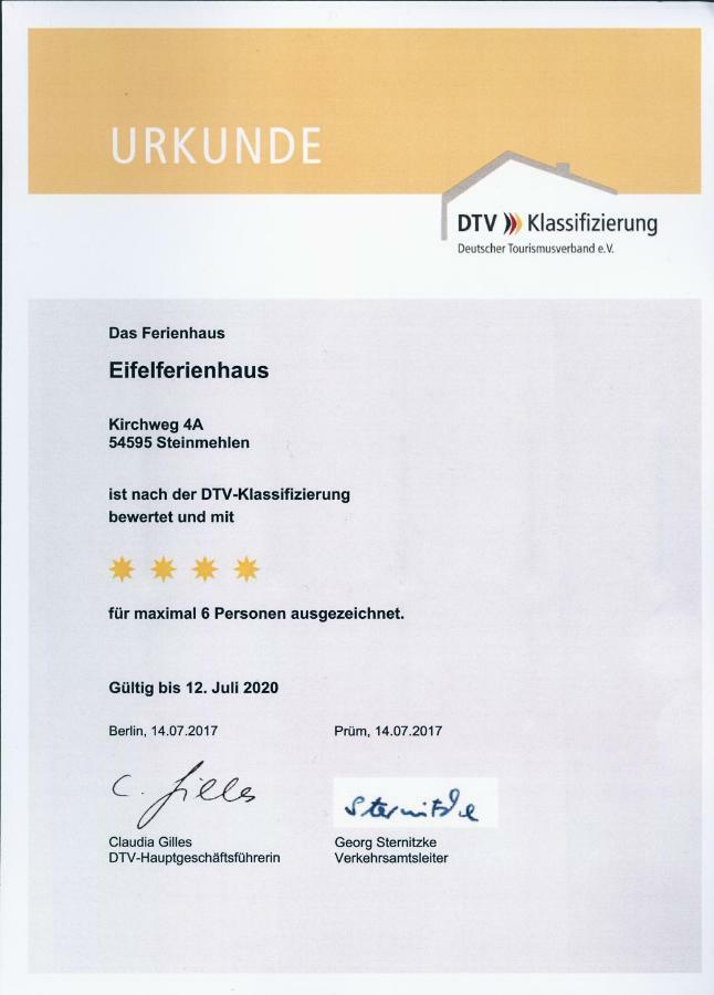 Eifelferienhaus Pruem Steinmehlen Exteriör bild